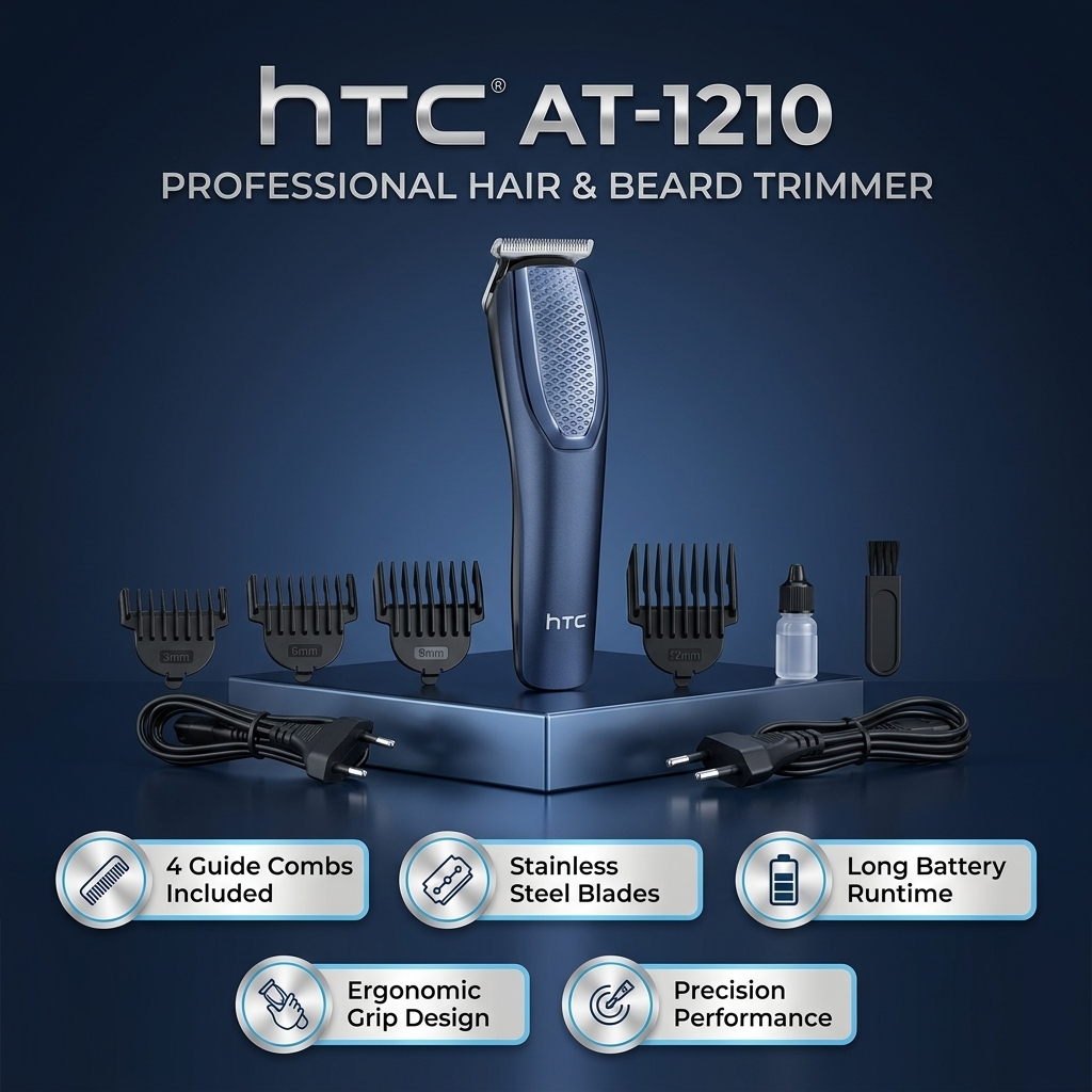 HTC AT-1210 Professional Hair Clipper Trimmer for Men
