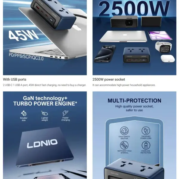 Universal Socket Power Strip
