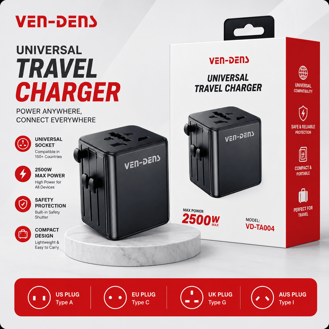 Universal Travel Charger,  VD-TA004